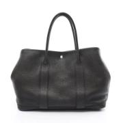 Pre-owned Leather handbags Hermès Vintage , Black , Dames