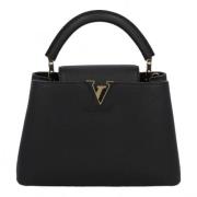 Pre-owned Leather handbags Louis Vuitton Vintage , Black , Dames