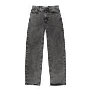 Marmer Zwart Denim Jeans Regular Fit Philippe Model , Black , Dames