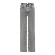 Mid Rise Straight Leg Jeans Rag & Bone , Gray , Dames