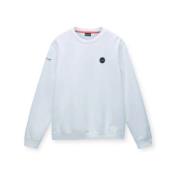 Heren B-Badge C Sweatshirt Napapijri , White , Heren