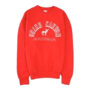 Vintage Grand Canyon Crew Sweatshirt Wild Donkey , Red , Heren