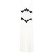 Elegant Highland Dress in Ivory Black Gabriela Hearst , Beige , Dames