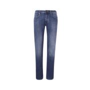 Blauwe Divisie Blauwe Jeans Incotex , Blue , Heren