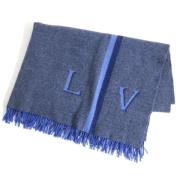 Pre-owned Wool scarves Louis Vuitton Vintage , Blue , Dames