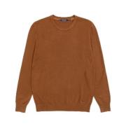 Zachte Viscose Ronde hals Top Gianni Lupo , Brown , Heren