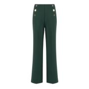 Elegante Wijde Broek Nenette , Green , Dames