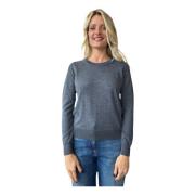 Merino Woltrui met Geribbelde Manchetten Liu Jo , Gray , Dames