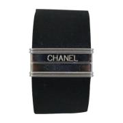 Pre-owned Canvas watches Chanel Vintage , Black , Dames