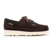 Bruine Suède Veterschoenen Sebago , Brown , Heren