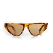 Pre-owned Fabric sunglasses Yves Saint Laurent Vintage , Brown , Dames