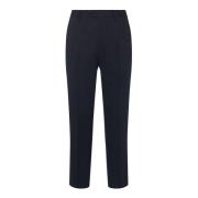 Navy Blauw Twill Broek Slim Fit Etro , Blue , Heren