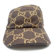 Pre-owned Plastic hats Gucci Vintage , Beige , Dames