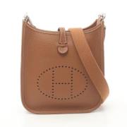 Pre-owned Leather shoulder-bags Hermès Vintage , Brown , Dames