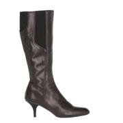 Pre-owned Leather boots Prada Vintage , Brown , Dames