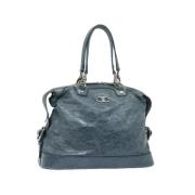 Pre-owned Leather totes Celine Vintage , Blue , Dames