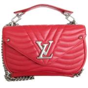 Pre-owned Leather louis-vuitton-bags Louis Vuitton Vintage , Red , Dam...