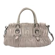 Pre-owned Leather prada-bags Prada Vintage , Beige , Dames