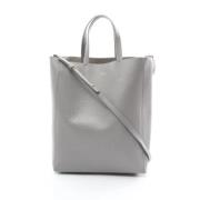 Pre-owned Leather celine-bags Celine Vintage , Gray , Dames