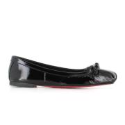 Zwarte platte ballerina schoenen met strik Christian Louboutin , Black...