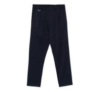 Donkerblauwe wollen broek Low Brand , Blue , Heren