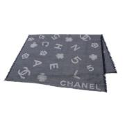 Pre-owned Cashmere scarves Chanel Vintage , Blue , Dames