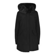 Zwarte Winterjassen Woolrich , Black , Dames