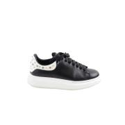 Pre-owned Leather sneakers Alexander McQueen Pre-owned , Black , Dames