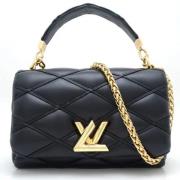 Pre-owned Leather louis-vuitton-bags Louis Vuitton Vintage , Black , D...