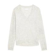 Grijze Cashmere Sterpatch Trui Zadig & Voltaire , Gray , Dames