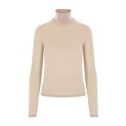 Beige Kasjmier Trui Damesmode Max Mara , Beige , Dames