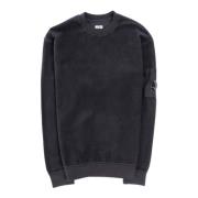 Diagonaal Fleece Crew Neck Sweatshirt C.p. Company , Black , Heren