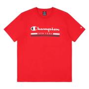 Crewneck T-shirt Champion , Red , Heren