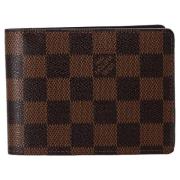 Pre-owned Canvas wallets Louis Vuitton Vintage , Brown , Dames