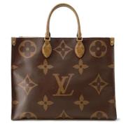 Pre-owned Fabric louis-vuitton-bags Louis Vuitton Vintage , Brown , Da...