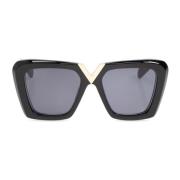 Vls161 A Sunglasses Valentino , Black , Dames