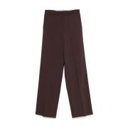 Wijde Urban Broek in Barolo Stijl Alysi , Brown , Dames