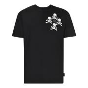 Zwarte T-shirts en Polos Philipp Plein , Black , Heren