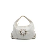 Pre-owned Leather shoulder-bags Bottega Veneta Vintage , White , Dames