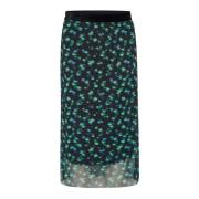 Zwarte Mini Rok met Elastische Taille Saint Tropez , Green , Dames