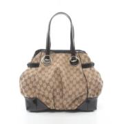 Pre-owned Fabric gucci-bags Gucci Vintage , Beige , Dames