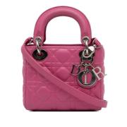 Pre-owned Leather dior-bags Dior Vintage , Pink , Dames