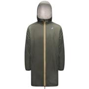 Eiffel regenjas met Sherpa voering K-Way , Green , Dames