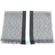 Pre-owned Canvas scarves Gucci Vintage , Gray , Dames