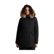 Arctic Parka Zwarte Jas Woolrich , Black , Dames