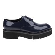 Blauwe Lakleren Blutcher Schoenen Clergerie , Blue , Dames