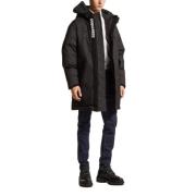 Techno Down Parka met capuchon Dsquared2 , Black , Heren