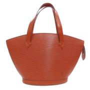 Pre-owned Leather louis-vuitton-bags Louis Vuitton Vintage , Orange , ...