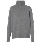 Kasjmier coltrui naadloze afwerking Max Mara , Gray , Dames