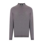 Grijze Crew Neck Sweater Zanone , Gray , Heren